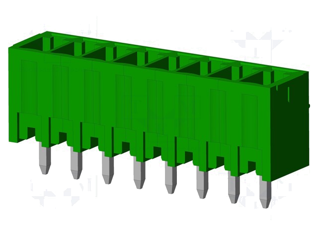 Connector: ontkoppelbare terminal strip; contact; mannelijk Connector: ontkoppelbare terminal strip; contact; mannelijk